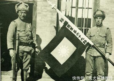 80年前日寇鏡頭下的老照片某師師旗,還有15噸重的鐵佛…